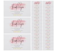 iplusmile Biglietti Design e Facile da Trasportare 60 di Ringraziamento in per Piccole Imprese per Boutique Online e Confezioni