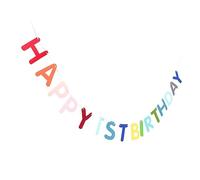 iplusmile Birthday Decoration Striscione Bunting Garland Festone Appeso per Festa Battesimo e Compleanno