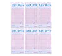 iplusmile Blocco Note per Gestione Efficiente degli Ordini 6 Pezzi Rosso in Carta 50 Fogli per Comande in Ristoranti e Locali Fastfood