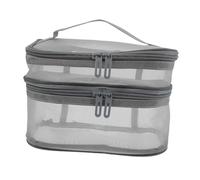 iplusmile Borsa Cosmetica Trasparente Cerniera Robusta Borsa per Trucco da Donna per Esterni Contenitore per Trucco Portatile Adatto per Contenere Piccoli Oggetti come Carte Soldi e Chiavi