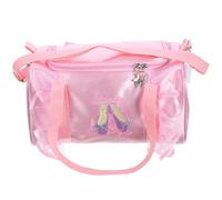 iplusmile Borsa da Balletto Interno Spazioso Elegante e Pratica in Raso Rosa per Organizzare Accessori da Danza per Ragazze per Viaggi