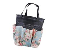 iplusmile Borsa Doccia in Rete Traspirante Organizzatore Bagno Pieghevole e Portatile Capiente per Shampoo e Accessori Adatta per Viaggi Nuoto e Fitness Colore Azzurro