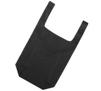 iplusmile Borsa la Spesa Pieghevole in Tela Nera, Grande Capacità, Riutilizzabile e Lavabile, per Viaggi e Escursioni, Semplice alla Moda