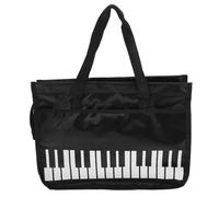 iplusmile Borsa Porta Spartiti Musicali Formato A4 Motivo Tastiera Pianoforte, Custodia Antispruzzo Leggera Cerniera, Contenitore Compatto Per Musicisti in Movimento, Per Lezioni e Spettacoli
