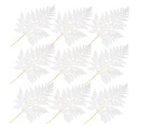 iplusmile Bouquet di Felci Essiccate Decorative per Casa Bianchi Piante Artificiali per Vaso Decorazioni Naturali per Interni Matrimoni e Ufficio