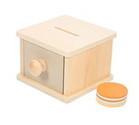 iplusmile Box Educativo Montessori per Scatola Forma Moneta Colorata per Apprendimento e Sviluppo Stimola Abilità Motorie e Riconoscimento