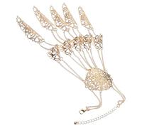 iplusmile Bracciale a Dito Donna in Metallo Oro Artigli Punk Leggero dal Design Creativo per Performance di Danza del Ventre Elegante e Unico