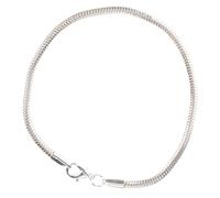 iplusmile Bracciale Catena Serpente Placcato Argento in Rame con Spina Leggero e Liscio Accessorio Classico Unisex per Sera Matrimonio Compleanno e Quotidiano