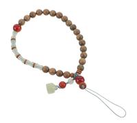 iplusmile Bracciale da Polso con Perline per Cellulare in Legno Verde Laccetto Vintage Antismarrimento con Design Portafortuna per Donne Resistente e Unico per Uso Quotidiano