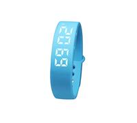 iplusmile Bracciale Smart Sportivo Blu con Display LED Contapassi Preciso Monitoraggio Calorie e Temperatura Batteria USB
