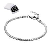 iplusmile Bracciale Snake in Acciaio Inossidabile Regolabile Unisex con Design e Confezione Regalo Bracciale Charm Uomo Donna Idea Regalo per Teen