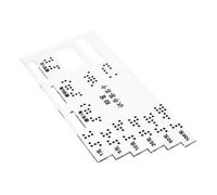 iplusmile Braille Assistive Bank Card Acrilico Spessore Rinforzato Strumento Portatile per Riconoscimento Denaro Non Vedenti Tavoletta Braille per Transazioni Quotidiane