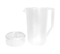 iplusmile Brocca per Bevande Pitcher da 2400ml in Acrilico PC Bianco, Scala, Grande Capacità, per Servire Acqua Fredda e Intrattenere gli Ospiti