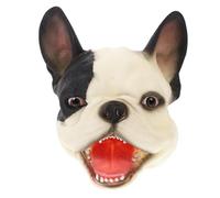 iplusmile Burattino da Mano Cane per Marionetta Animale Creativa con Testa di Cagnolino Nero e Bianco Giocattolo Interattivo per Feste e Racconti Adatto Ragazzi e Ragazze