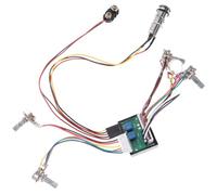 iplusmile Cablaggio Circuito Preamplificatore Eq a 3 Bande per Basso e Chitarra Elettrica Controllo Toni Bassi/Medi Acuti Jack Set Accessorio per Pickup Attivi e Piezo Compatibile