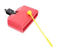 iplusmile Campanaccio e Mazzuolo per Batteria in Plastica e Metallo Rosso Facile da Installare Staffa di Montaggio Accessorio Percussioni per Supporto Cow Bell