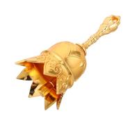 iplusmile Campanello a Mano Decorazione Campana in Metallo Campanello d'aula per Gli Insegnanti Campanello per Aula Campana di Servizio Decorativa Campana da Tavolo Campana di Metallo d'oro