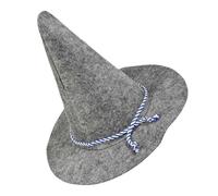 iplusmile Cappello da Mago per Costume da Spaventapasseri in Feltro Grigio, Leggero dal Design Unico, per Feste di Halloween e Fotografia Creativa