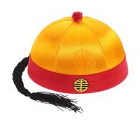 iplusmile cappello in costume cappello dell'imperatore cinese oggetti di scena per giochi di ruolo gioco di ruolo con cappello cinese costume cinese tessuto broccato