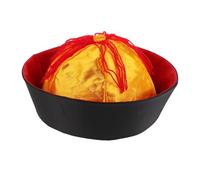 iplusmile Cappello Tradizionale Cinese con Treccia, Materiale Feltro e Worsted, Confortevole e Affidabile, Raffinato per Spettacoli Teatrali e Rievocazioni Storiche, per Circa 10 Anni