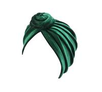 iplusmile Cappello Turbante in Velluto Verde Stile Boemo per Donna | Design Elastico Confortevole, Mantiene i Chioma Asciutti, Cura della Pelle, Accessorio Elegante per Signora