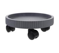 iplusmile Carrello Portavasi Rotelle con Ruote Girevoli Sottovaso Mobile Protettivo per Piante da ed Esterno Base Rotante per Vasi Grigio