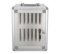 iplusmile Cassetta di Sicurezza per Cellulari con 12 Scomparti in Lega di Alluminio Armadietto per Telefoni per Aule con Maniglia e Serratura Organizzatore Portatile per Ufficio e Sala