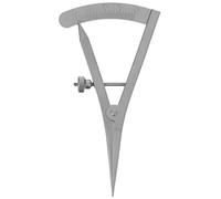 iplusmile Castroviejo - Calibro osseo in acciaio inox, righello di misurazione degli occhi, righello chirurgico oftalmico, righello chirurgico a doppia palpebra, dritto