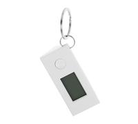 iplusmile Catena Chiave Dell'orologio Elettronico Ciondolo Zaino Orologio Da Tasca Portachiavi Orologio Portachiavi Portatile Portachiavi Per Portafoglio Orologio D'esame Metallo Bianca