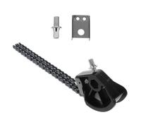iplusmile Catena di Pedale per Batteria in Acciaio Nero Doppio Anello, Design Resistente e Facile Installazione, Accessorio per Kit di Basso e Percussioni