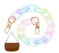 iplusmile Catena per Borsa in Acrilico Colorata Ecologica, Accessorio per Borse Ganci per Borse Uncinetto, per Fai da Te e Artigianato Tasche