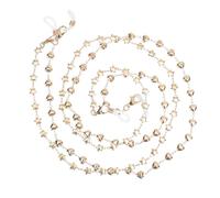 iplusmile Catene per Occhiali in Lega Color Oro Ciondoli a Forma di Cuore e Stella, 2 Pezzi, Laccio Antiscivolo per Protezione Occhiali per Banchetti