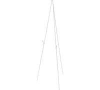 iplusmile Cavalletto Supporto Versatile Bianco Pieghevole in Metallo Stabile per Esposizione e Pittura per Poster e Insegne da Negozio, Adatto per Uso Interno e