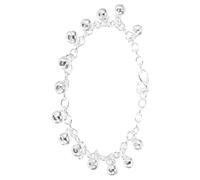 iplusmile Cavigliera a Campanella Regolabile da Donna in Argento Placcato, Bracciale Delicato Leggero con Suono Tintinnante per Spiaggia e Danza Estiva
