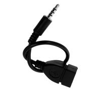 iplusmile Cavo Convertitore Audio Auto USB Femmina Adattatore Jack Aux per Dispositivi Musicali USB Trasmissione Audio Affidabile per Autoradio Compatibili