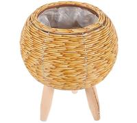 iplusmile Cestino per Piante Rattan per Fioriere Perd Esterni per Balcone