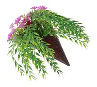 iplusmile Cesto sospeso di pianta Verde Fiore simulato Appendere Fiori Artificiali Cestino Appeso al Coperto Davanti con Falso Arredamento per la casa Baskect di Fiori Finto plastica