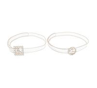 iplusmile Cintura Dorata da Donna Perle Finte e Design a Diamante Cintura Regolabile Elegante per Sposa e Abiti da Sera Accessorio Sottile Decorativo per la Vita Set da 2 Pezzi