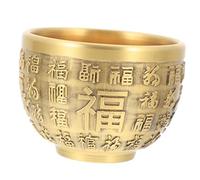 iplusmile Ciotola d'Oro Decorativa in Ottone Massiccio per Ufficio e Casa Ciotola della Fortuna per Decorazione da Piccola Bacinella Feng Shui