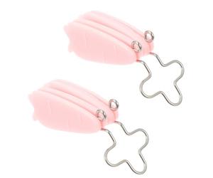 iplusmile Clip Design Ergonomico Rosa 2 Pezzi in Silicone Modellante Naso con Meccanica Esterna e Correzione per Sollevamento Naso