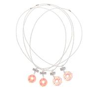 iplusmile Collana Amicizia 2 Pezzi Ciondoli a Forma di Ciambella in Lega Leggera, Design Colorato e Inciso “best Friends Forever”, Regalo Compleanno Ragazzo Ragazza e Laurea, Gioielli