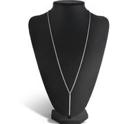 iplusmile Collana Argento Semplice ed Elegante in Lega senza Piombo e Nichel per Occasioni Speciali come Prom, Regalo per Donna o Fidanzata