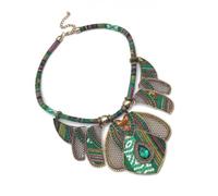 iplusmile Collana Bohemien da Donna in Lega Verde, Stile Etnico | Choker a Collare, Uso Quotidiano e Formale, Design Unico ed Elegante per Donna Stile Casuale