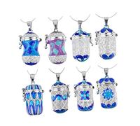 iplusmile Collana Ciondolo Fai Da Te in Lega Di Rame Supporto Ciondolo Diffusore Di Essenze, Custodia Per Sfera Di Profumo Sospesa Lucchetto, Accessorio Aromatico Per Collana Regalo Per La Mamma