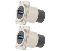 iplusmile Connettore USB 3.0 Adattatore Passante d Maschio-interface in Metallo e PC per Montaggio Pannello Resistente alla Rottura, Connessione Affidabile per Estensione Dati