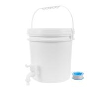 iplusmile Contenitore per Campeggio con Rubinetto Serbatoio in Plastica Bianca da 10L, per Camping, Uso Quotidiano, Design Semplice, Facile da Usare Stili Multipli
