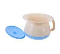 iplusmile Contenitore Portatile per Urina Unisex in Plastica con Coperchio, Secchio per Raccolta Urina per Camera da Riposo e Campeggio, Contenitore da Comodino con Vasino Integrato