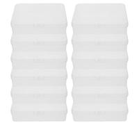 iplusmile Contenitori Impilabili per Pastelli 24 Pezzi in Plastica Trasparente con Coperchio Astucci Portapastelli a Cera Resistenti e Compatti per Scuola e Attività Creative