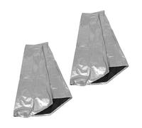 iplusmile Copertura Antipolvere per Avvolgitubo da Giardino Autoportante Oxford 210d Argento 2 Pezzi 66x63x88 Cm Protezione UV per Carrello Portatubo Esterno