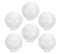 iplusmile Copertura di Distribuzione della Luce LED, 6 Pezzi Paralume Rotondo Antiappannamento Bianco per Lampadine a Globo, Adatta per Uso Domestico e Veicoli